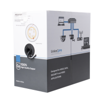 LINKEDPRO BY EPCOM, PRO-CAT-5-EXT, Bobina de cable de 305 m, Cat5e , FTP, blindado, color negro, UL, para aplicaciones en video 