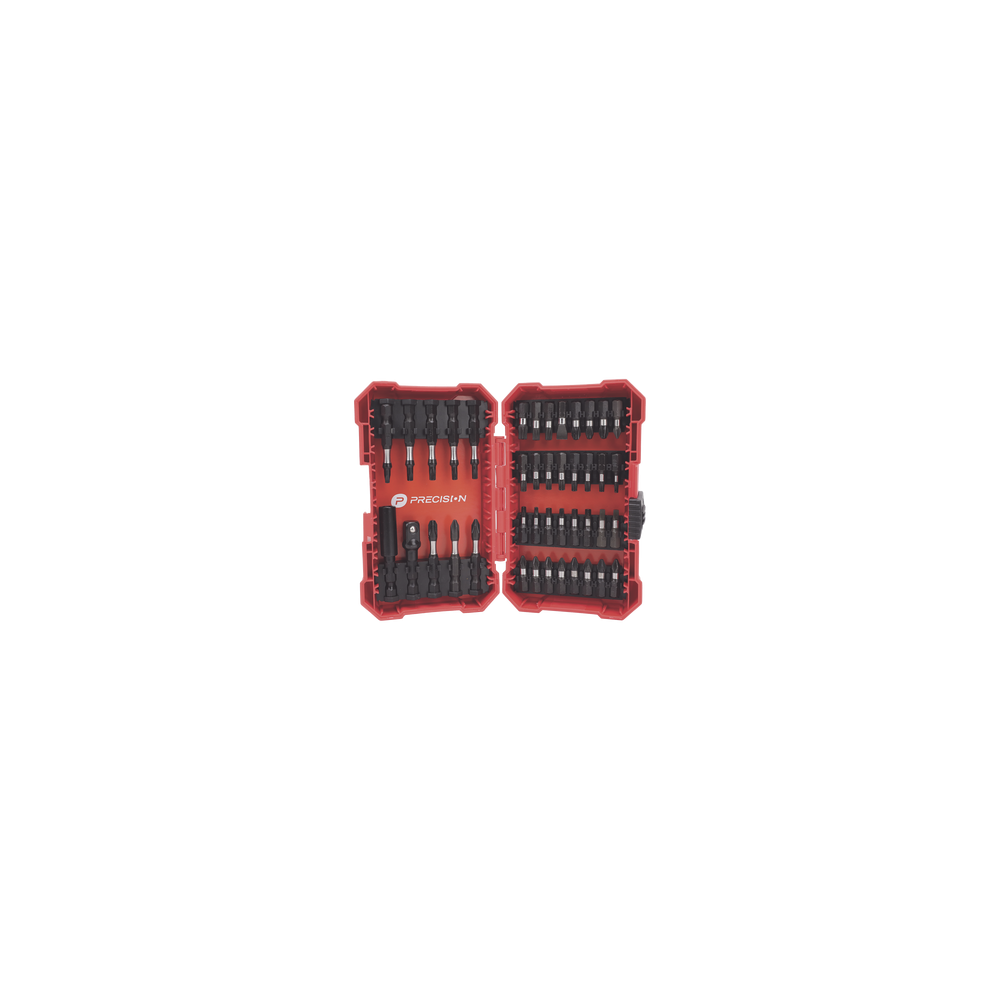PRECISION, PST-C010-01, Juego de 42 Puntas para Taladro + Estuche (Entrada Hex. 1/4 )