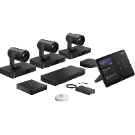 YEALINK, MVC-S98-C5U-004, Sistema de Videoconferencia MVC-S98-C5U-004 de Yealink diseñado para Salas Extra Grandes con Triple Cá