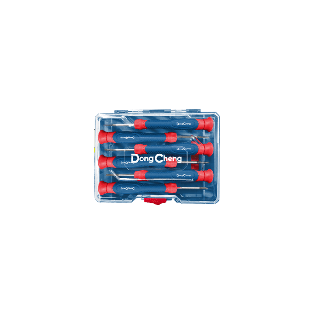 DONGCHENG, DNG-H01, Juego de Desarmadores de Precisión 6 Piezas