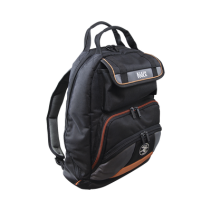 KLEIN TOOLS, 55475, Mochila para Herramientas Tradesman Pro™ de 44.5 cm en Color Negro con 35 Bolsillos (No incluye herramientas