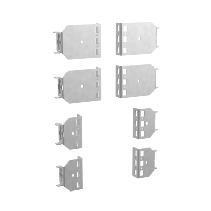 HOFFMAN, PMURB100, Soportes reductores de marco para marcos o canal de montaje de 100 mm acero color negro