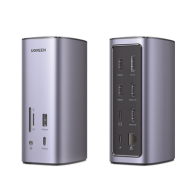 UGREEN, 90325, HUB USB-C (Docking Revodok Pro) 12 en 1 | 2 USB-A 3.0 | 1 USB-C PD Carga 100W | 1 USB-A 3.1 | 1 USB-C 3.1 | HDMI 