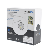 LINKEDPRO BY EPCOM, PRO-CAT-5E/100M, Cable Cat5e de alto rendimiento, con certificaciones ETL, UL, color gris, de 100 m ( 328 ft