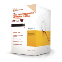 LINKEDPRO BY EPCOM, PRO-CAT-6-PLUS/100M, Cable Cat6+ CALIBRE 23 ALTO RENDIMIENTO, ETL,UL, color azul, de 100 metros, super flexi