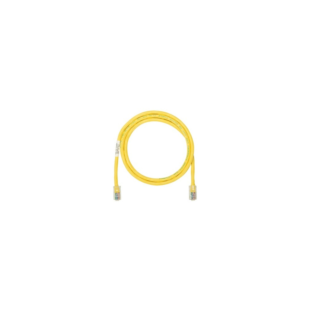 PANDUIT, NK5EPC10YLY, Cable de parcheo UTP Categoría 5e, con plug modular en cada extremo - 3 m. - Amarillo