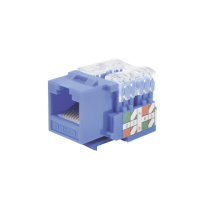 LINKEDPRO BY EPCOM, LP-KJ-601-BU, Módulo Jack 110 Cat6, Keystone para faceplate - Color Azul