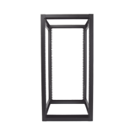 LINKEDPRO BY EPCOM, EI-QR-3224-R2, Rack Estándar 19 de 4 Postes, Acero, 24 Unidades, Profundidad Ajustable.
