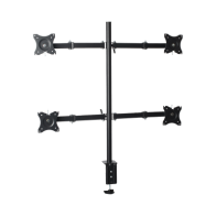 EPCOM, EPS710ED4, Montaje de Escritorio articulado para 4 monitores de 13 a 27 / Soporta hasta 15 kg / Vesa 75 x 75 / 100 x 100 