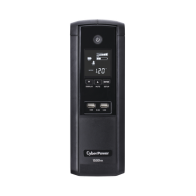 CYBERPOWER, BRG1500AVRLCD5Y, UPS de 1500 VA/900 W, Topología Línea Interactiva, Entrada 120 Vca NEMA 5-15P, Tipo Torre, Con 12 T