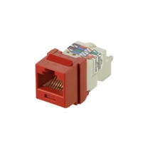 PANDUIT, NK6TMRD, Conector Jack Estilo TP, Tipo Keystone, Categoría 6, de 8 posiciones y 8 cables, Color Rojo