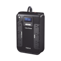 CYBERPOWER, CP750LCD, UPS de 750 VA/420 W, Topología Standby, Entrada 120 Vca NEMA 5-15P, Tipo Gabinete Compacto, Con 8 Tomas NE