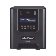 CYBERPOWER, PR750LCD, UPS de 750 VA/525 W, Topología Línea Interactiva, Entrada 120 Vca NEMA 5-15P, Onda Senoidal Pura, Tipo Tor