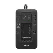 CYBERPOWER, EC550G, UPS de 550 VA/330 W, Topología Standby con Modo Ahorrador ECO, Entrada 120 Vca NEMA 5-15P, Con 8 Tomas NEMA 