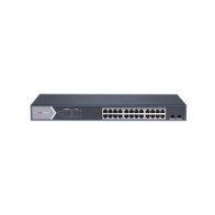 HIKVISION, DS-3E1526P-SI, Switch Gigabit PoE+ / Administrable / 24 Puertos 1000 Mbps PoE+ / 2 Puertos SFP / Configuración Remota
