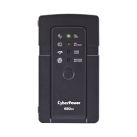 CYBERPOWER, RT650, UPS de 650 VA/400 W, Topología Standby, Compacto, Entrada 120 Vca NEMA 5-15P, Con 3 Tomas Respaldo/Protección