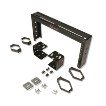 SIEMON, CTR-04-01, Rack Abierto, Con Montaje para Charola Porta Cables, Para Uso Como Punto de Consolidación, 4UR, Color Negro