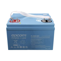 EPCOM POWERLINE, PL100D12EV, Batería Marina de Ciclo Profundo 12V@100Ah, AGM-VRLA Terminal F22, 620A CCA/ Lanchas/ Autos Eléctri