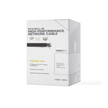 LINKEDPRO BY EPCOM, EP-CAT-5E-V2/W, Bobina de 305 m (1000 ft) Cat5e, aleación de cobre y aluminio ( CCA ) color blanco, uso inte
