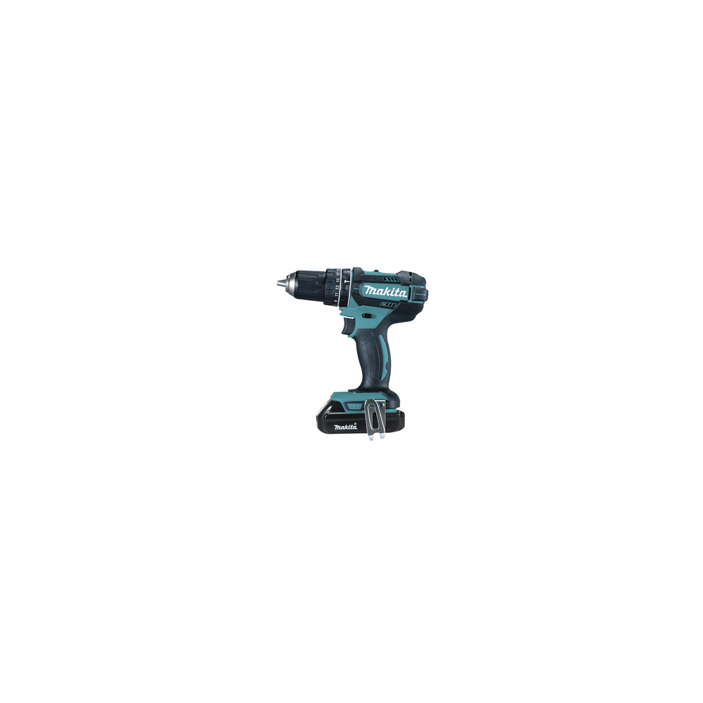 MAKITA, DHP-482-SYE, Rotomartillo/Taladro Inalámbrico (1/2 ) de 1,900 RPM, 18Vcc, Torque 62 N.m (Incluye 2 Baterías y Cargardor)