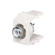PANDUIT, NKRSMWWHY, Conector RCA Tipo Keystone, con RCA para Soldar Color Blanco y Módulo Blanco
