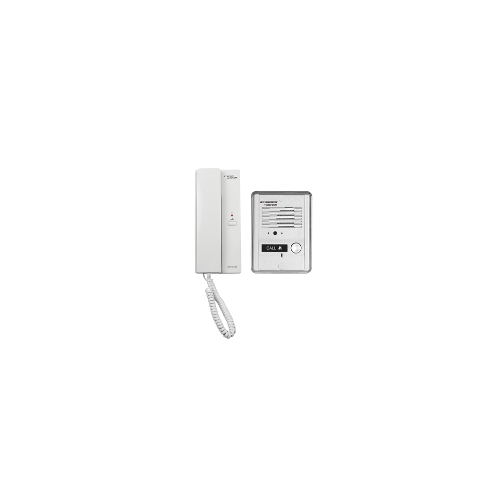KOCOM, KDP-601A1M/MS2D, Kit de audio portero con un auricular (expandible hasta 3 auriculares)