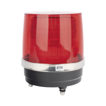 EPCOM INDUSTRIAL SIGNALING, X135R, Burbuja Brillante de Larga Vida Útil, Con 150 LEDs, Color Rojo, Domo Rojo, 110 Vca