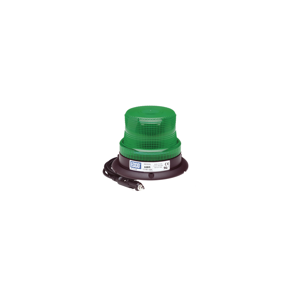 ECCO, X6465GMG, Mini Burbuja Led color Verde Serie X6465 con montaje de succión magnetico