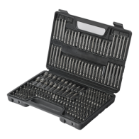 PRECISION, PST-C010-03, Juego de 208 Puntas para Taladro Entrada Hexagonal 1/4 . Incluye Estuche.