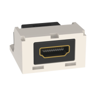 PANDUIT, CMHDMIIW, Módulo Acoplador HDMI 2.0, Hembra a Hembra Tipo-A, Categoría 2, Uso en 2 Puertos Mini-Com, Color Blanco Mate