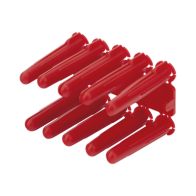 THORSMAN, TP-2X, Taquete de 1/4 plástico paquete de 100 piezas para fijar objetos con tornillo en muros y techos de concreto o s