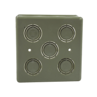 AMANCO-WAVIN, ATUP34CA, Caja Cuadrada de 1/2 - 3/4 para PVC Conduti Pesado.