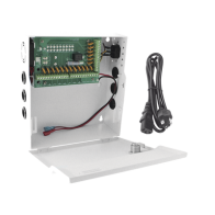 EPCOM POWERLINE, PLK12DC20ABK, Fuente de Poder Profesional de 12 Vcc @ 20 A / Soporta 18 Cámaras / Capacidad de Batería de Respa