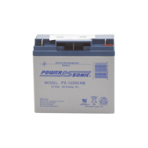 POWER SONIC, PS-12200-NB, Batería 12V, 20AH, Para Respaldo, Tecnologías AGM/VRLA, 5 Años Vida Útil, Terminales NB, Reconocida UL