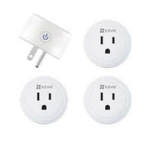 EZVIZ, T30/K4, Kit de Enchufe Inteligente / Incluye 4 piezas / Wi-Fi / Control a través de la Aplicación / Conecte los Dispositi