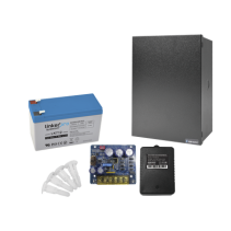 EPCOM POWERLINE, KIT16B3LK7, Kit con fuente PLB3 con salida de 12 Vcc a 4 Amper, incluye transformador y batería de 12 V a 7 Amp