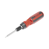 PRECISION, PST-H020-06, Desarmador 6 en 1 con Mango de Agarre Plástico (Torx #10 y #20, Hexagonal #5, PH0, PH2, Plana #5)