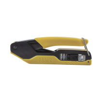 KLEIN TOOLS, VDV226-005, Ponchadora/Pelacables/Cortacables con Matraca para Conectores Pass-Thru RJ45