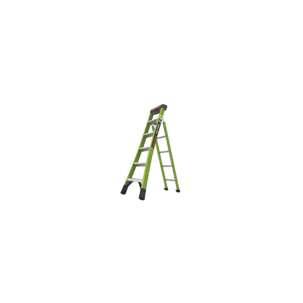 Little Giant Ladder Systems, KING-KOMBO2-6IA-AC, Escalera de Tijera 3 en 1 de 1.8 Metros, Fibra de Vidrio (SKU13906-001). Hecha 