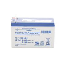 POWER SONIC, PS-1290-NB1, Batería 12V, 9AH, Para Respaldo, Tecnologías AGM/VRLA, 5 Años Vida Útil, Terminales NB1, Reconocida UL
