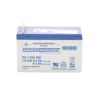 POWER SONIC, PS-1290-NB1, Batería 12V, 9AH, Para Respaldo, Tecnologías AGM/VRLA, 5 Años Vida Útil, Terminales NB1, Reconocida UL