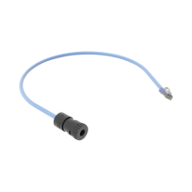 PANDUIT, FC-ICCP0.5MBU, Cable de Conexión en Campo Jack a Plug RJ45, Categoría 6A, CMP (Plenum), 0.5 Metros, Color Azul