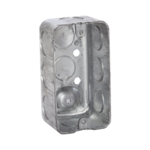 RACO, HUB-660, Caja (Chalupa) 4x2 / Profundidad 1-7/8 / 10 Entradas de 1/2 / Troquelada.