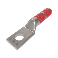 HUBBELL BURNDY, HUB-YA8-CTC-14, Zapata Terminal de Compresión BURNDY para Tornillo de 1/4 y Calibre 8 AWG / Barril Largo.