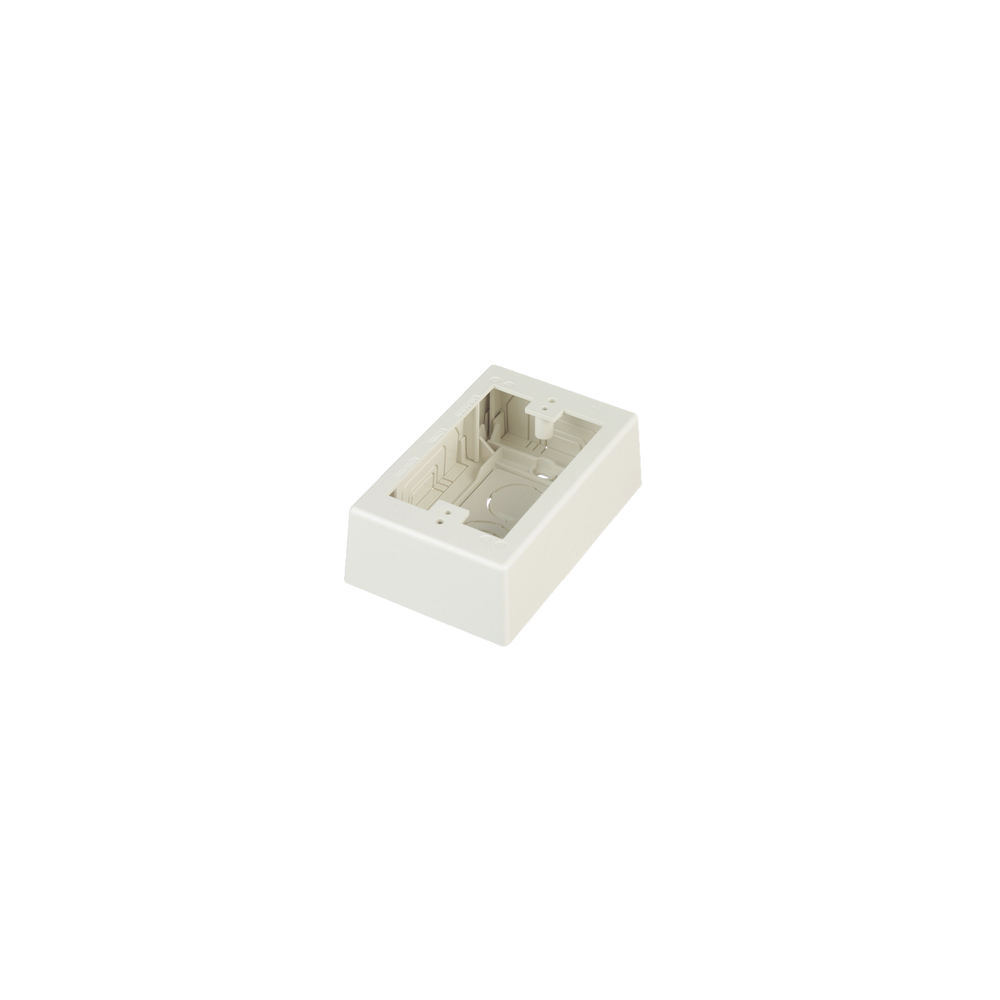 PANDUIT, JBX3510IW-A, Caja de Pared Superficial, uso Universal con Placas de Pared, Con Cinta Adhesiva, Color Blanco Mate
