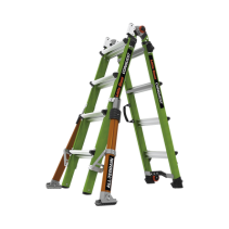 Little Giant Ladder Systems, CONQUEST2.0, Escalera Multi-Posiciones de 6.7 m (22 ) para Suelos Inclinados o con Desniveles.
