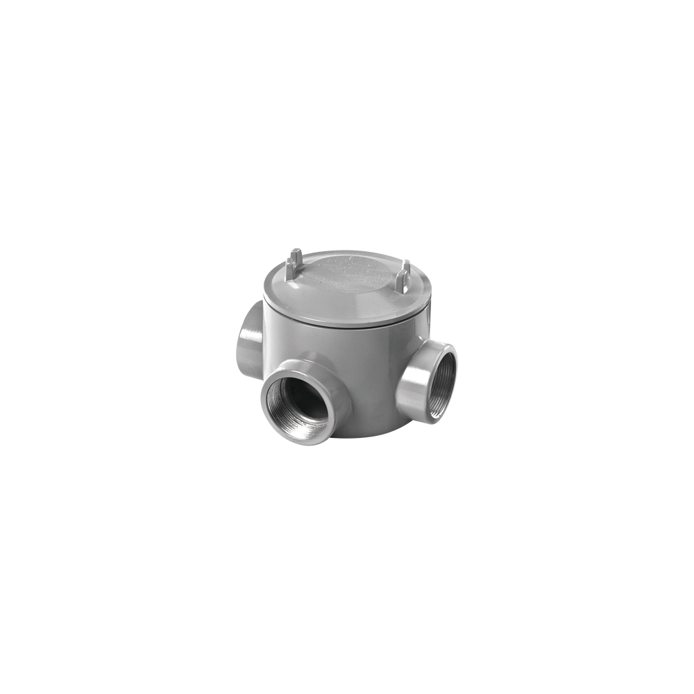 RAWELT, GRT-0442, Caja con Tapa Tipo GRT de 3/4 (19 mm) / Caja a Prueba de Explosión / Para Áreas Peligrosas con Tapa / Libre de