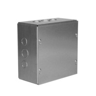 RACO, HUB-SC-1212-04G, Caja Extra Grande 12 x12 x 4 / Profundidad 4 /Entradas Laterales - Finales 2 Entradas de 1/2 - 3/4 , 2 En