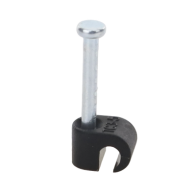 THORSMAN, TC3-5RC, Grapa negra para Fibra óptica redonda de 3 mm (100pzs) (3101-00400)