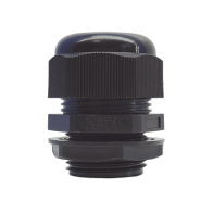 TXPRO, TXG-PG-100NBK, Conector Plástico Negro Tipo Glándula para Rosca NPT 1